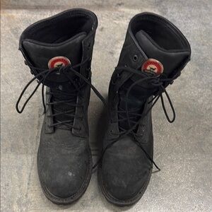 Red Wing Shoes Black Leather Work Boots